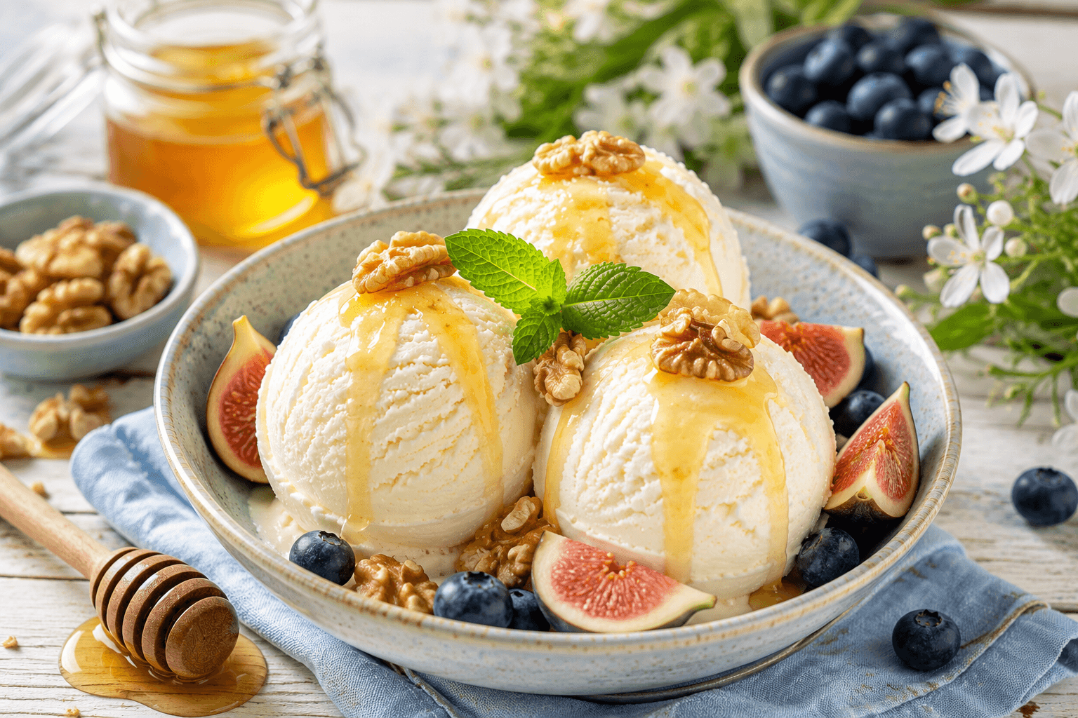 Yoghurt-Honing Roomijs