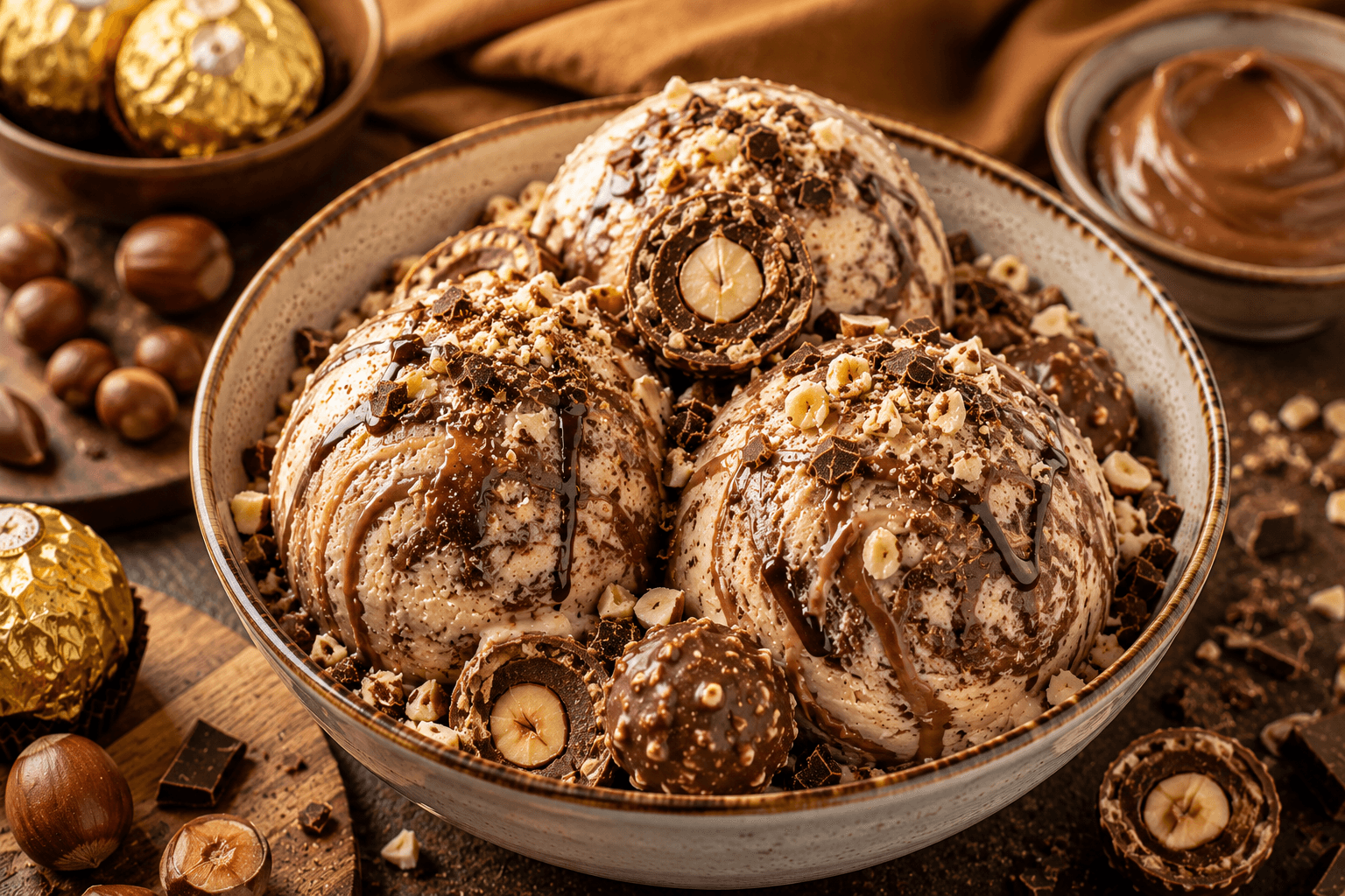 Ferrero Rocher-Roomijs