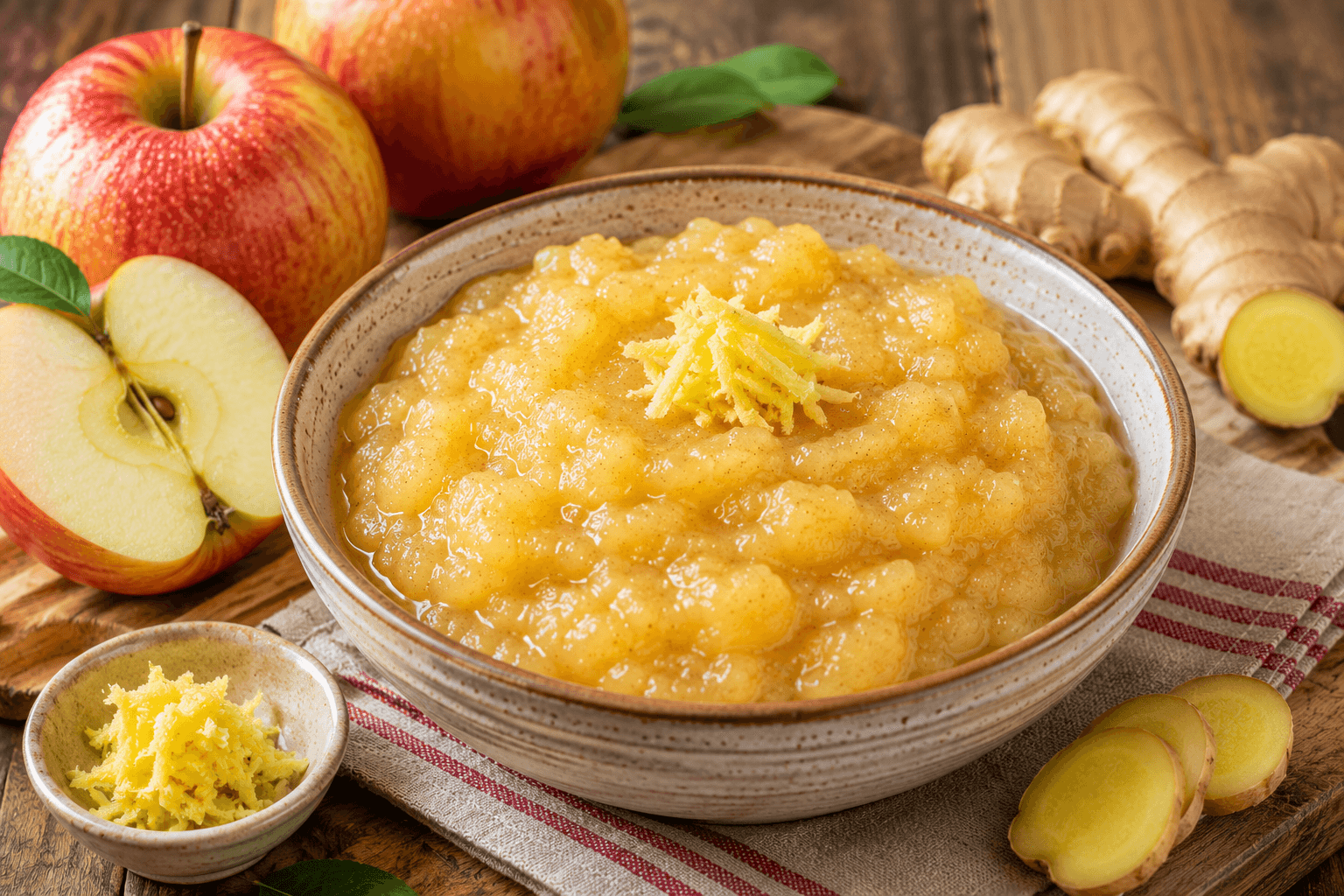 Appelmoes met Gember