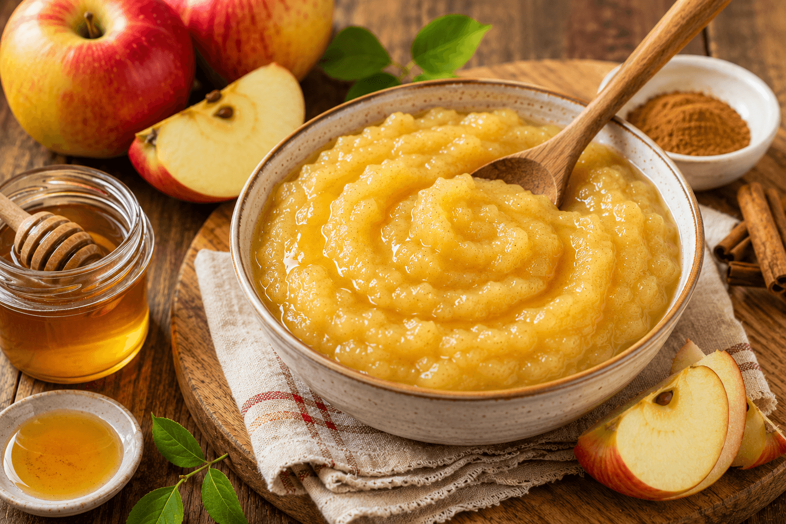 Appelmoes met Honing
