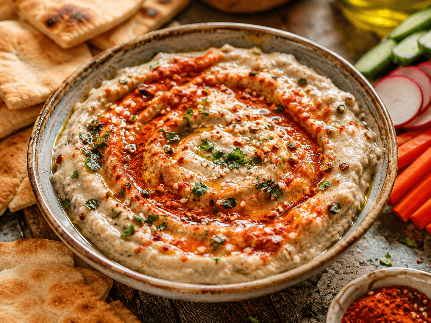 Baba Ganoush met Gerookte Paprika
