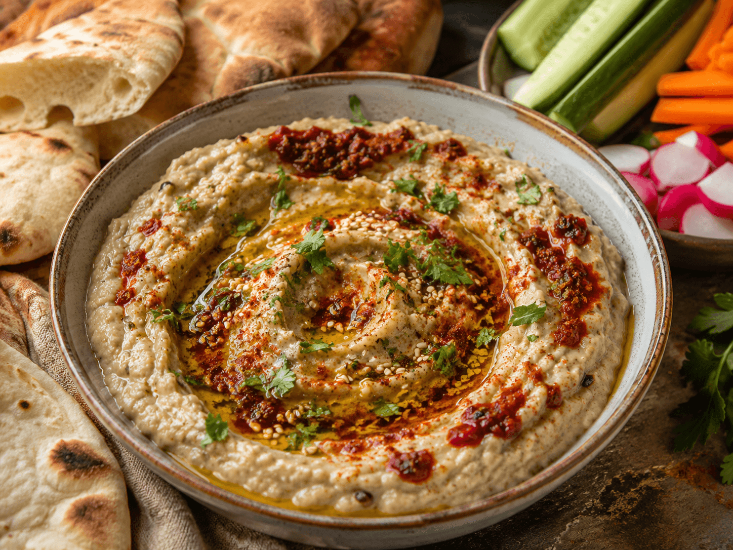 Pittige Baba Ganoush met Harissa
