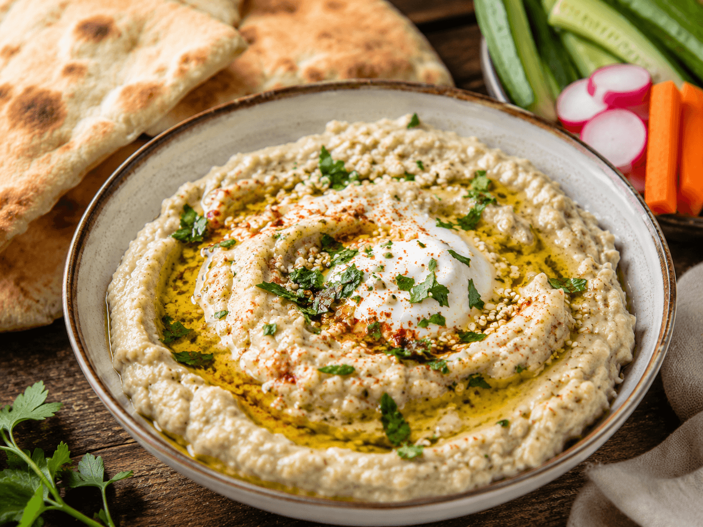 Baba Ganoush met Griekse Yoghurt
