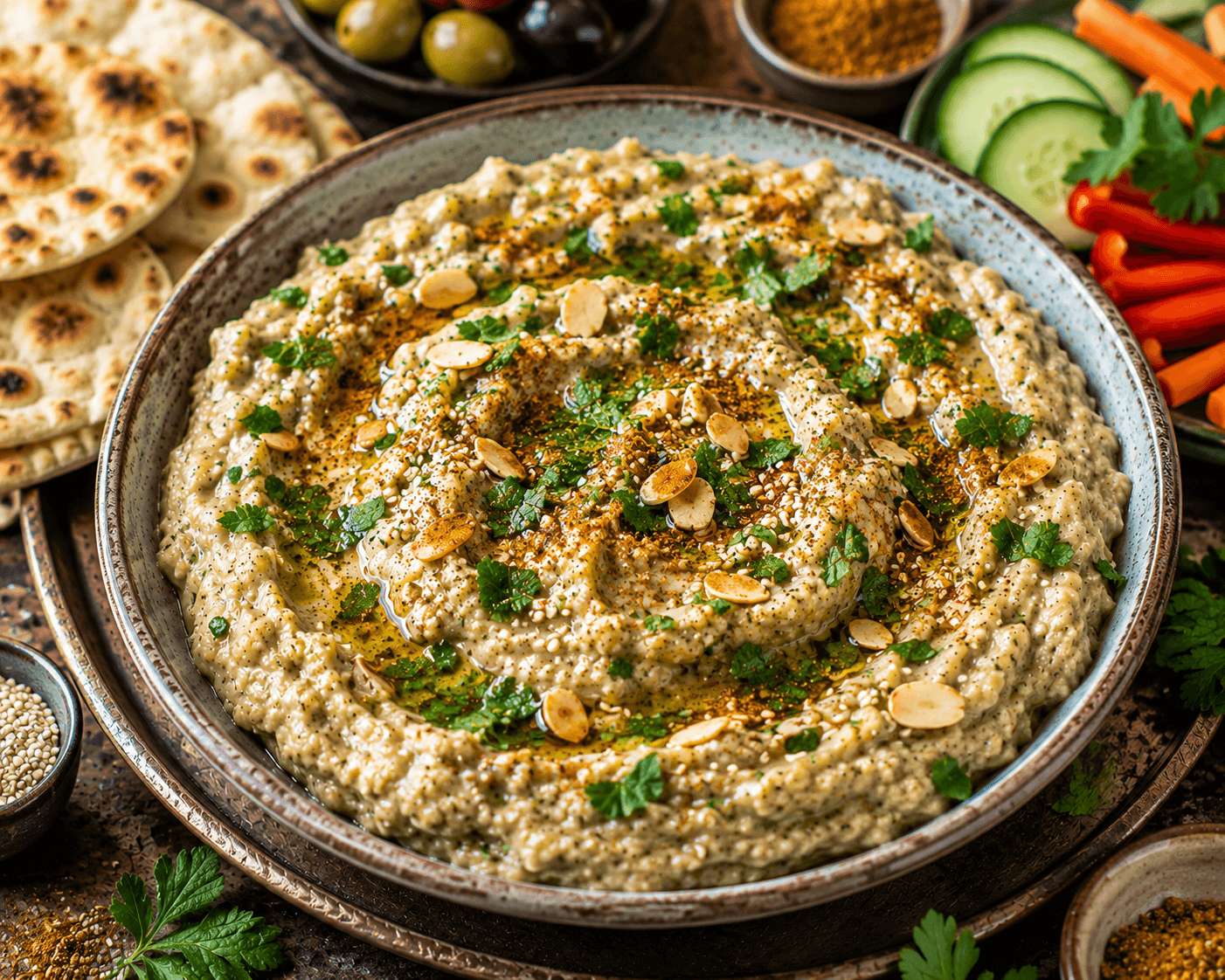 Baba Ganoush met Ras el Hanout