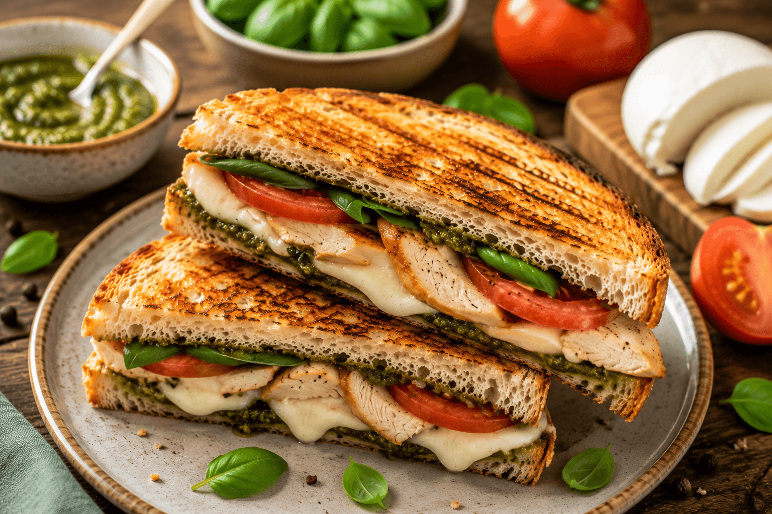 Kip Pesto Tosti