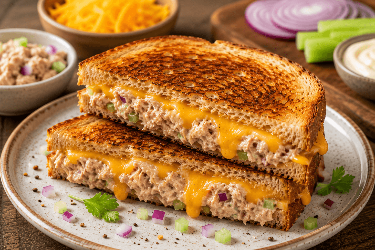 Tonijnsmelt Tosti
