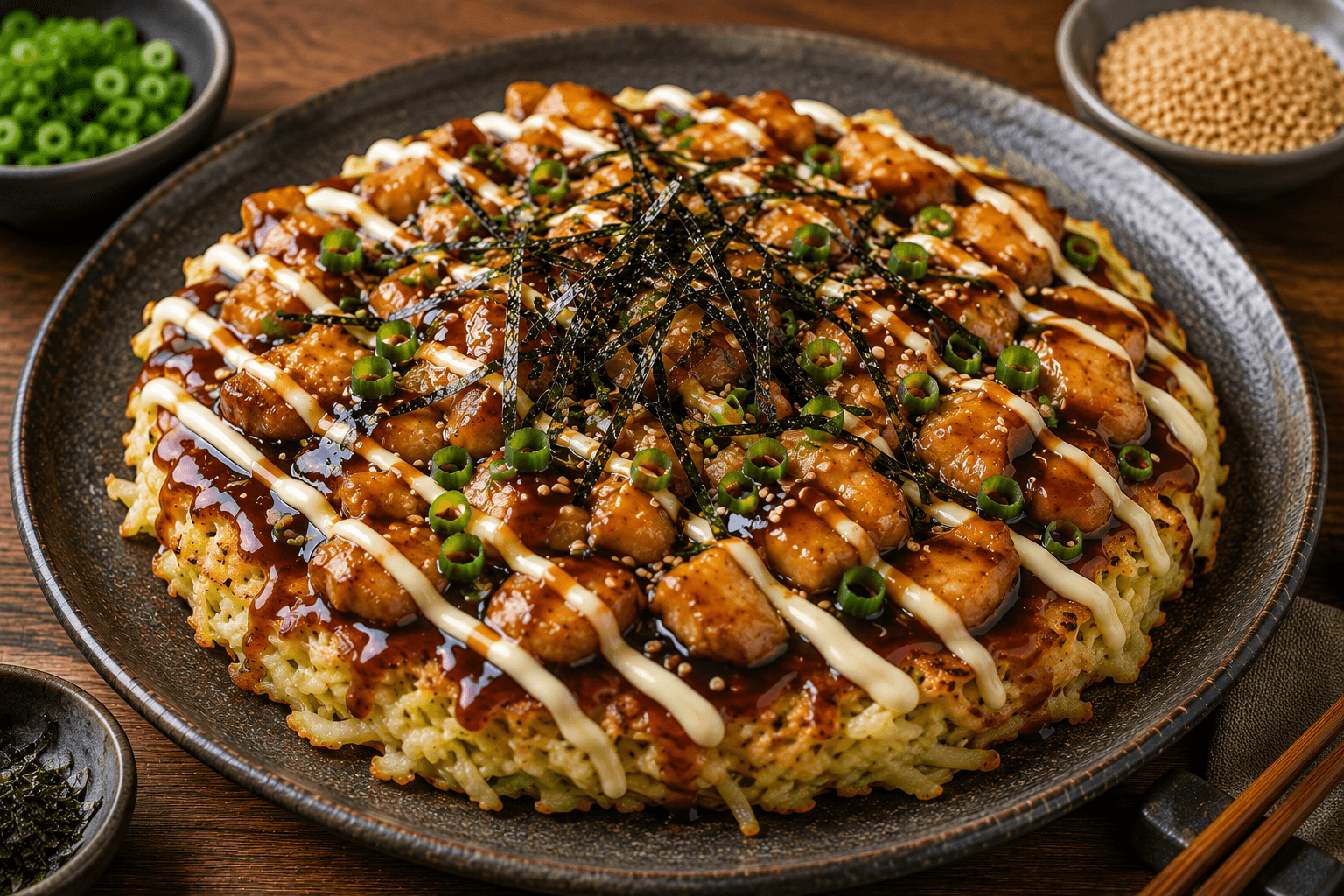 Kip Teriyaki Okinomiyaki