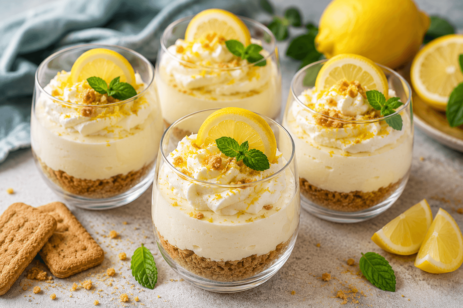 Citroen Cheesecake in een Glas