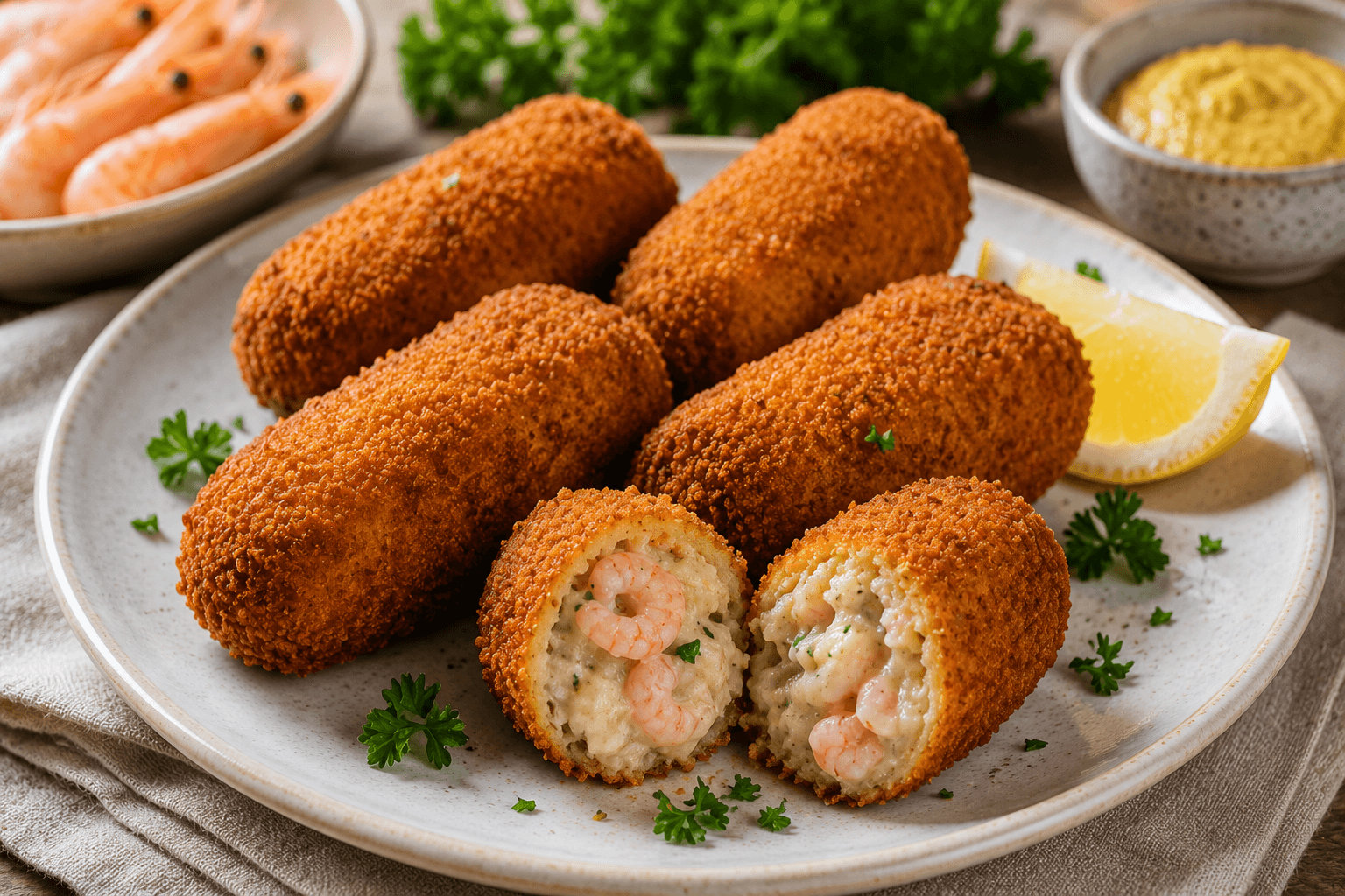 Klassieke Hollandse Garnalenkroket