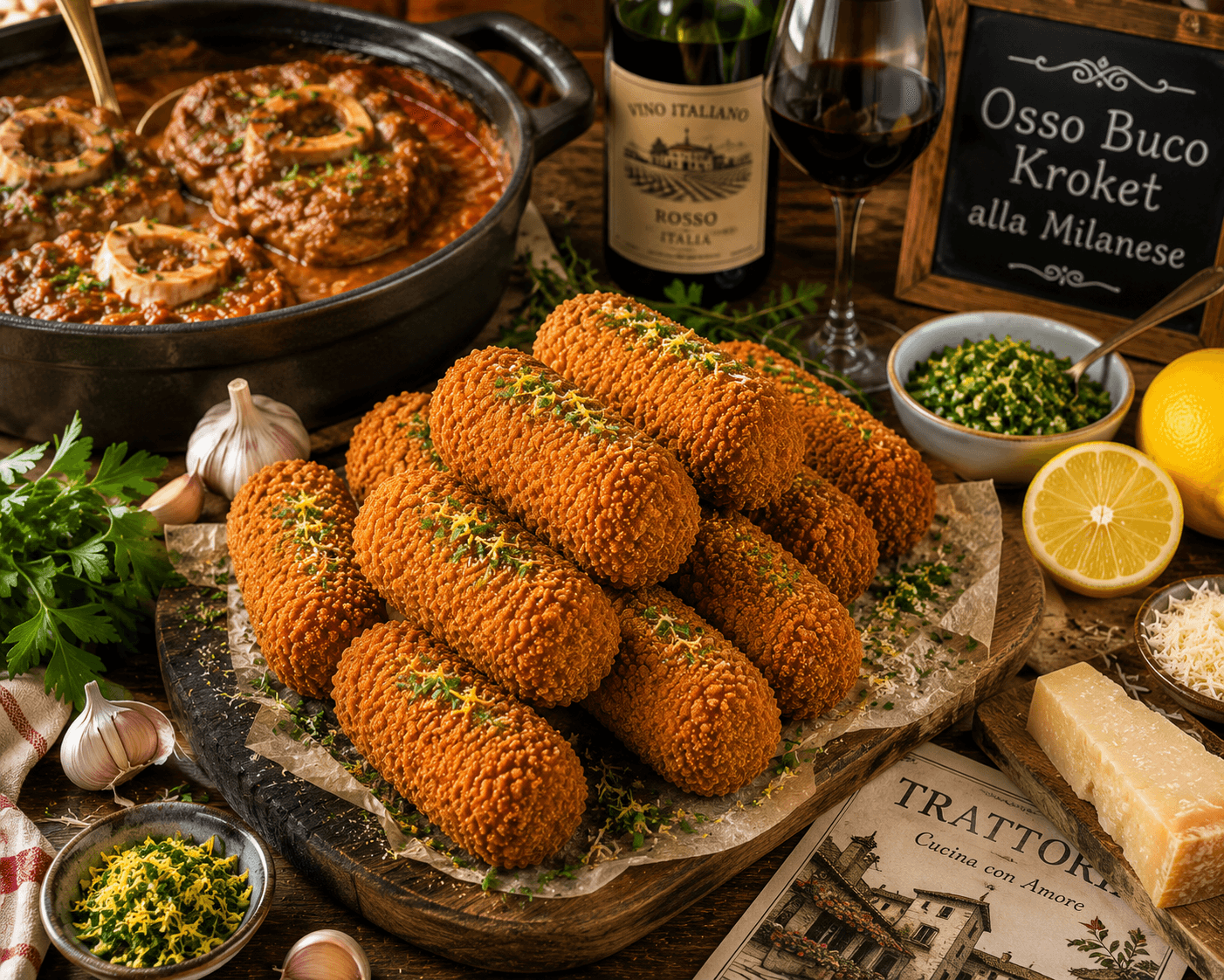 Italiaanse Osso Buco-kroket