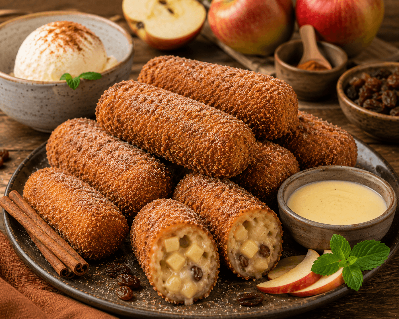 Appeltaartkroket met Kaneel