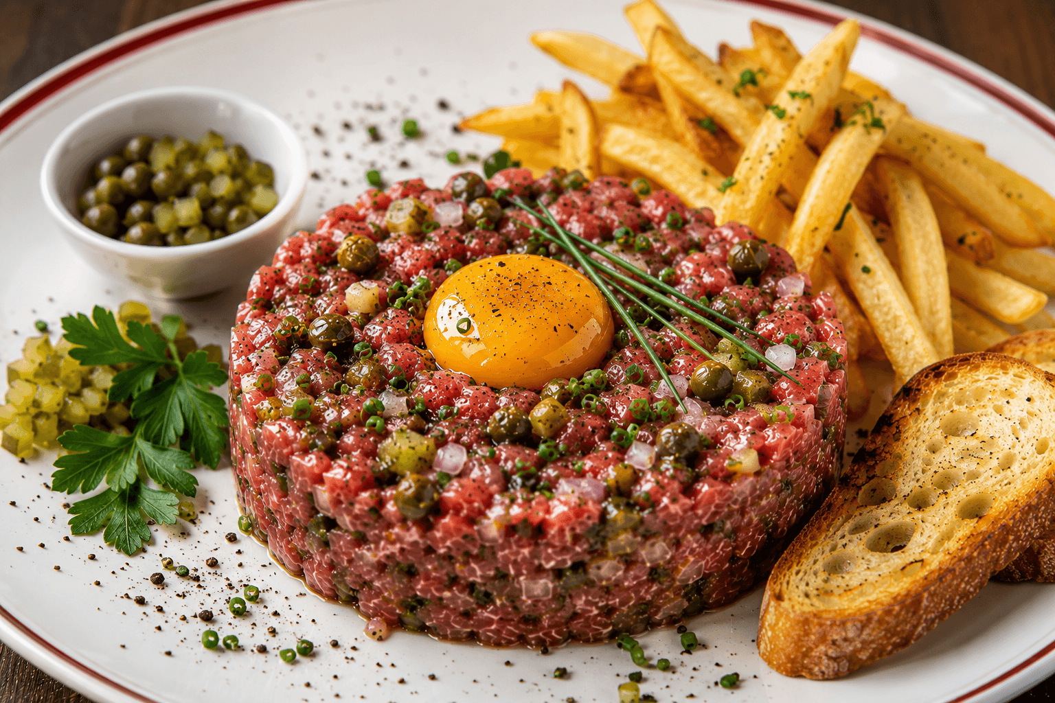 Franse Bistro Tartaar "À la Parisienne"