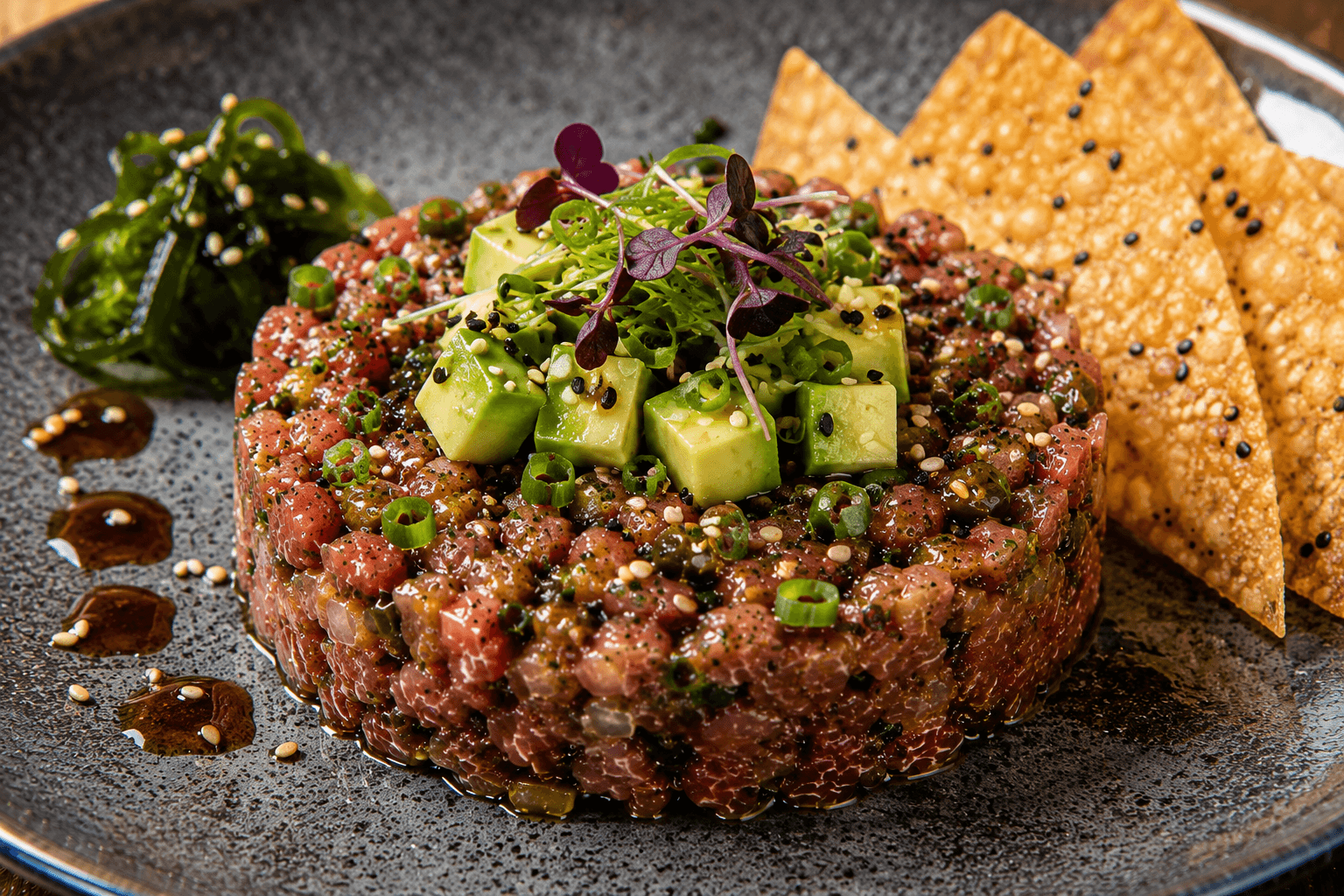 Aziatische Tartaar met Soja, Sesam en Yuzu