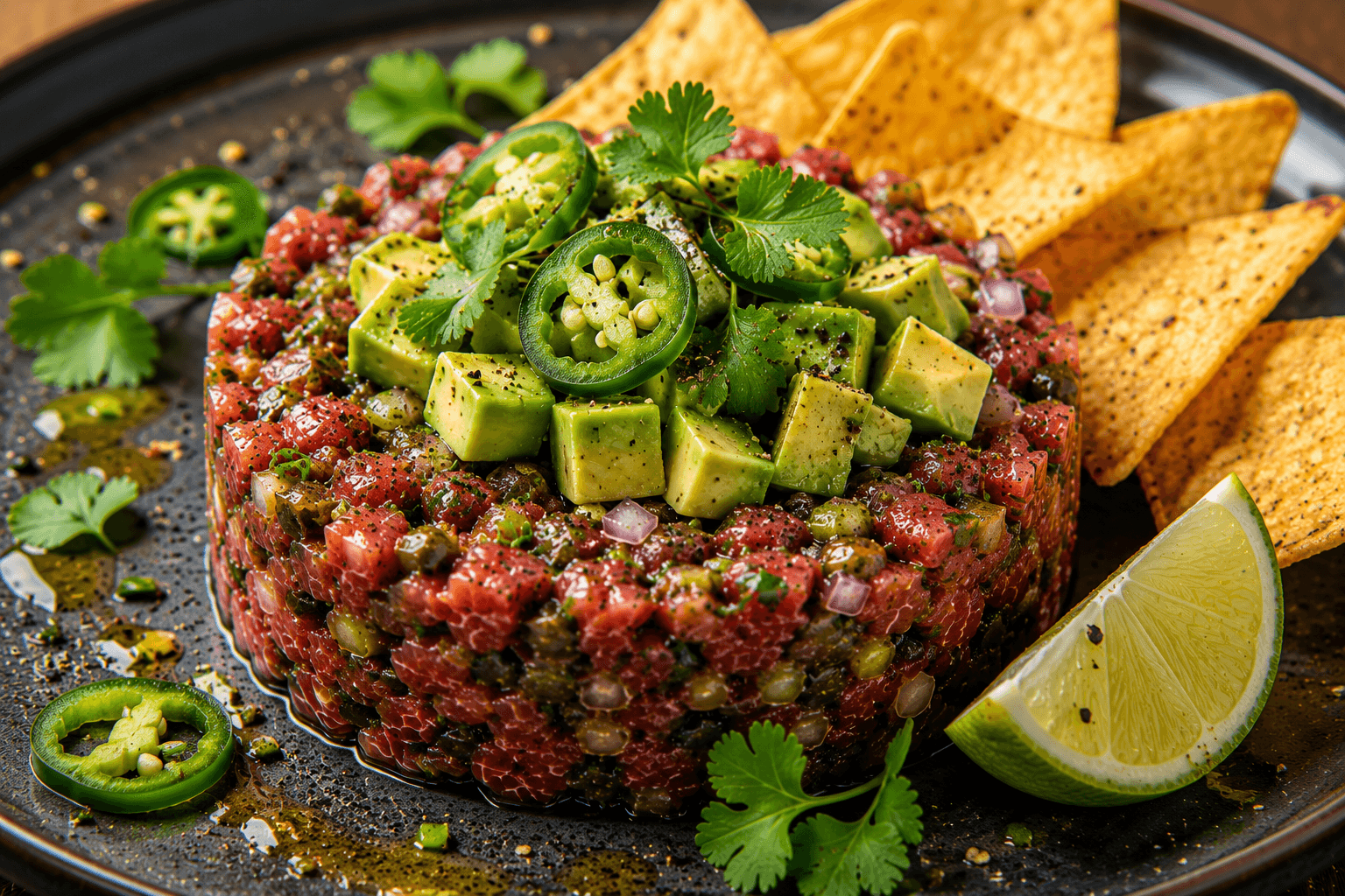 Pittige Tartaar met Jalapeño, Limoen en Koriander