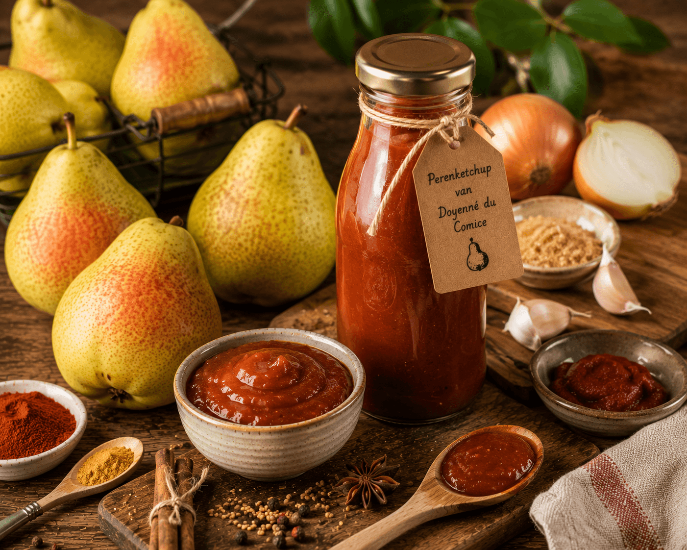 Perenketchup van Doyenné du Comice