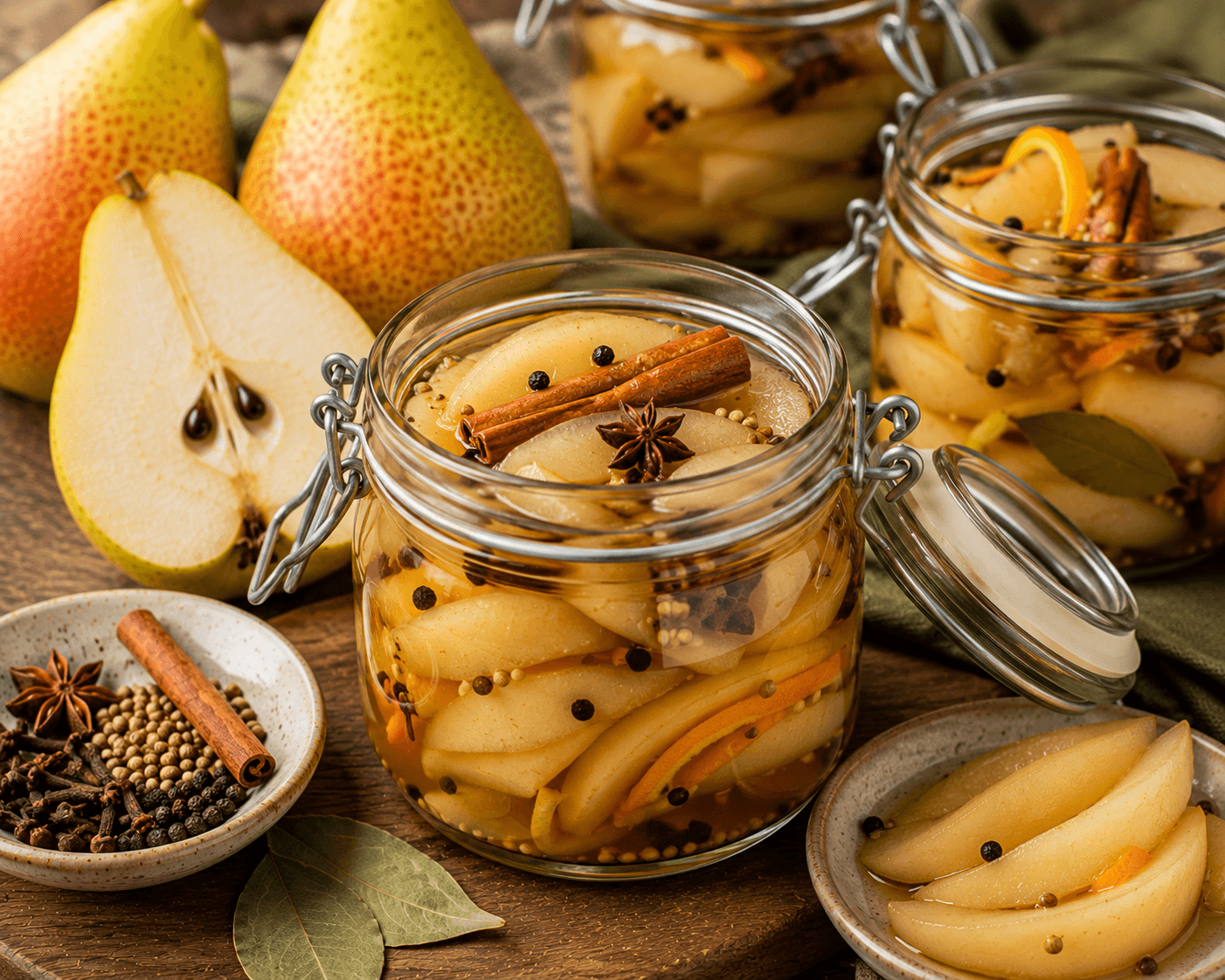 Perenpickles van Doyenné du Comice