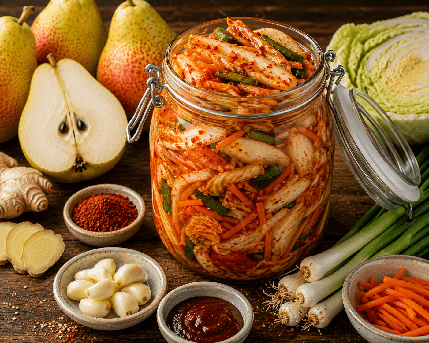 Perenkimchi van Doyenné du Comice