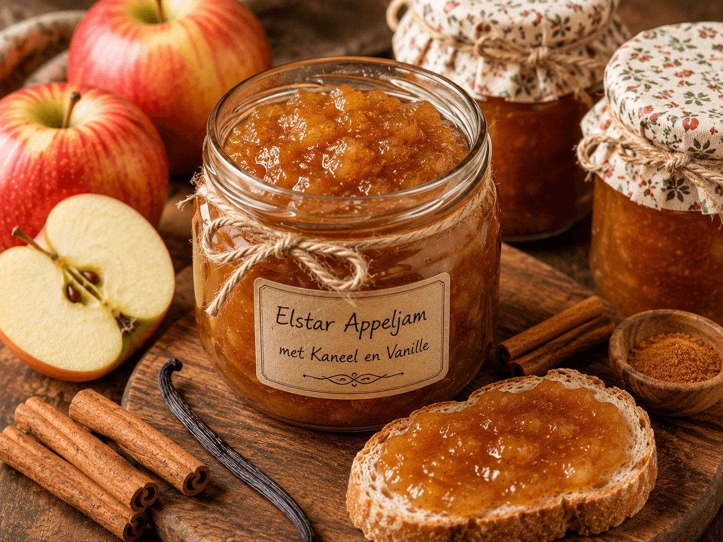 Elstar Appeljam met Kaneel en Vanille