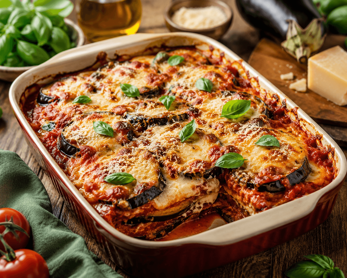 Melanzane alla Parmigiana (Aubergine Parmigiana)
