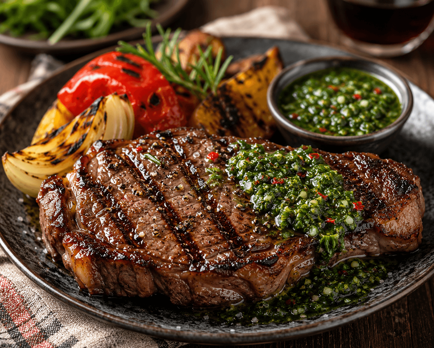 Bife de Chorizo met verse chimichurri
