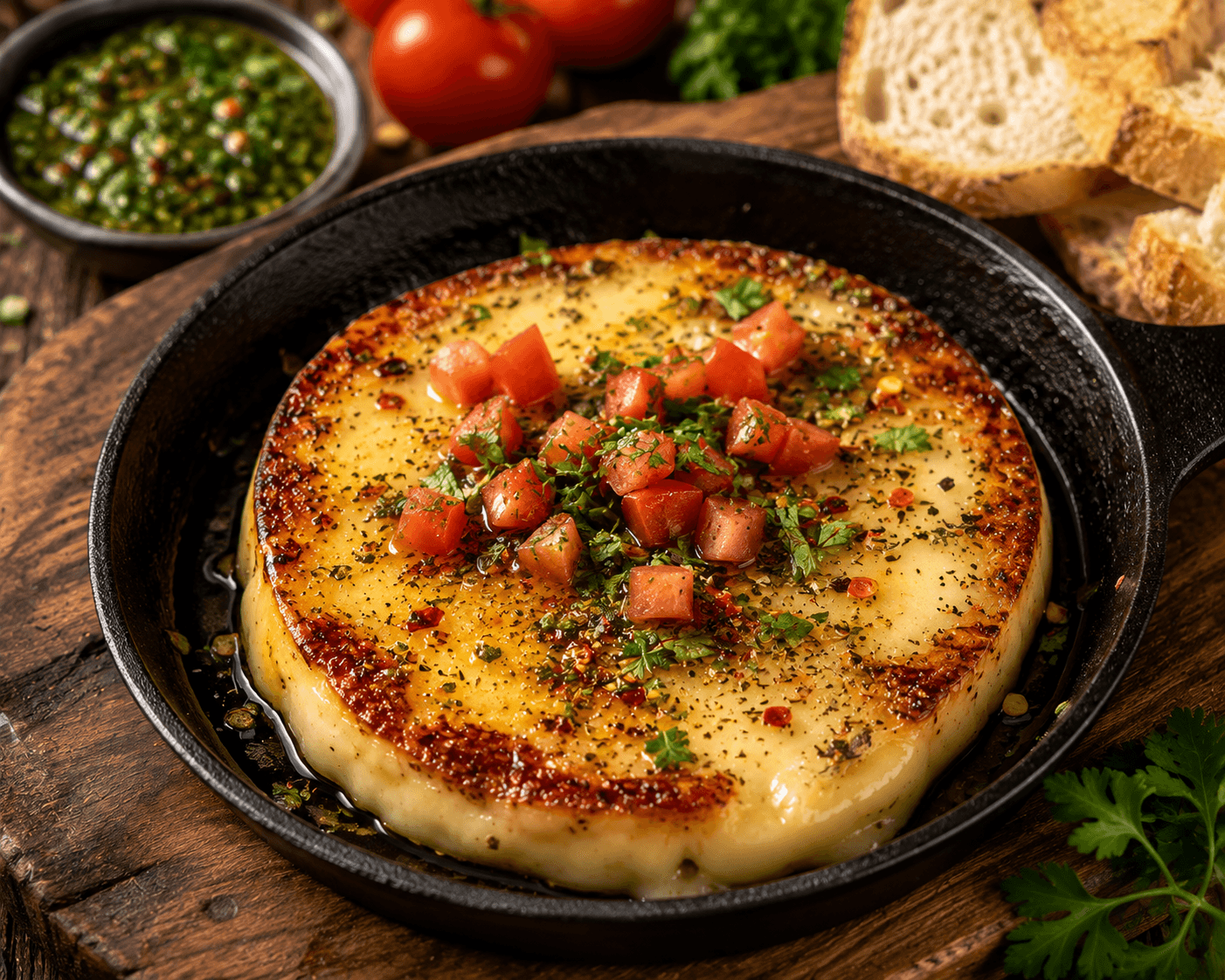 Provoleta van de grill